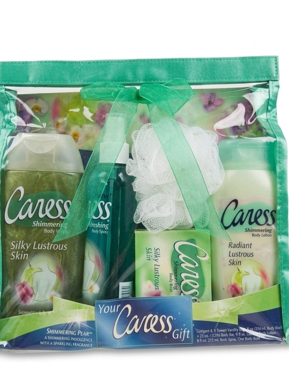 Vintage Caress Shimmering Pear Body Care Gift Set Bag